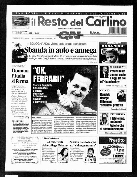 Il Resto del Carlino : giornale dell'Emilia